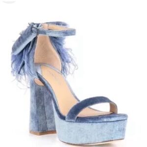 ANTONIO MELANI Blue Platform Heels
